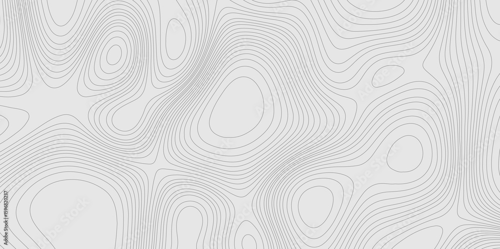 Poster geographic abstract topographic contour lines relief map seamless pattern concept of conditional geo
