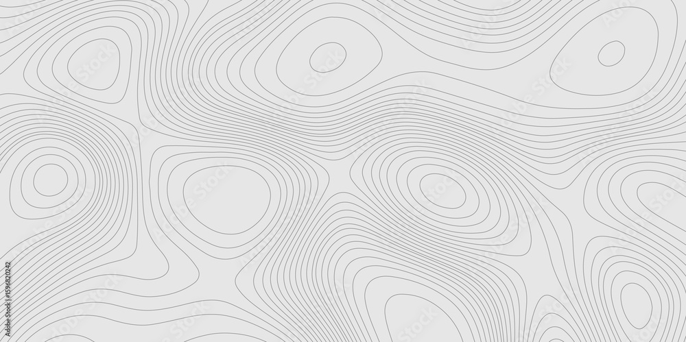 Poster geographic abstract topographic contour lines relief map seamless pattern concept of conditional geo
