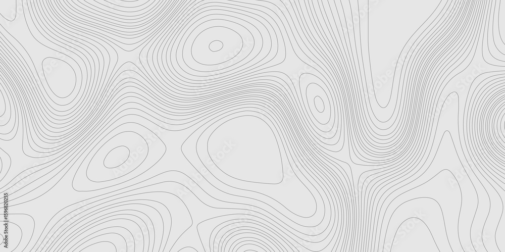Poster geographic abstract topographic contour lines relief map seamless pattern concept of conditional geo