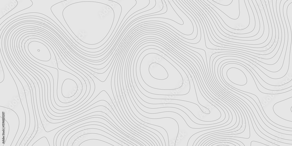 Poster geographic abstract topographic contour lines relief map seamless pattern concept of conditional geo