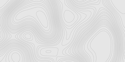 Geographic abstract topographic contour lines relief map seamless pattern concept of conditional geometric gray lines, mountain landscape terrain grid geometric stripes geographic relief line art.