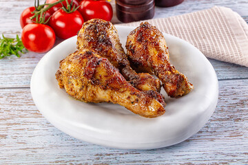 Baked chicken drumsticks with spices