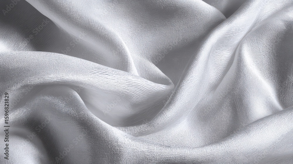 Aufkleber gentle texture of white fabric with soft shadow, creating a subtle background