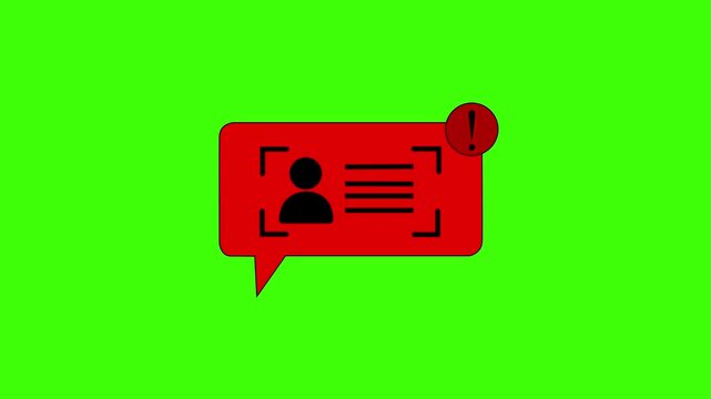KYC verification failed concept. User information provided during the KYC process did not meet the required criteria and was not successfully verified.