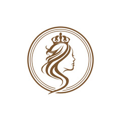 vector image of an angel. woman in  with fashion logo, Beauty parlour, fashion house, modeling, jewellery, design, style, jeans, jacket, shoes, 