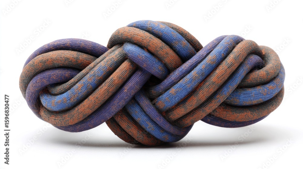Aufkleber knotted form with a complex structure.