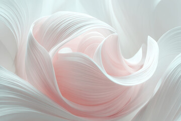 Delicate Abstract Swirl of Light Petals