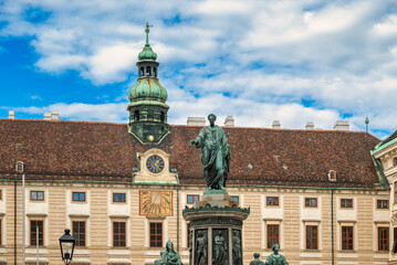 Emperor Francis I monument in Hofburg Vienna
