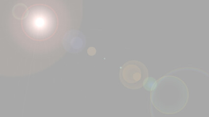 Glow isolated white transparent light effect, sun light with lens flare effect. 