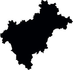 Baden map silhouette white background