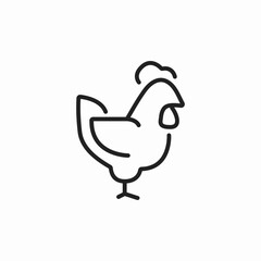 chicken farm icon sign vector © Пончик Круглый