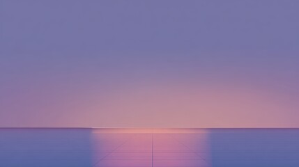 Obraz premium Serene abstract landscape with pastel gradient and reflective surface