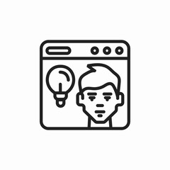 idea website icon sign vector