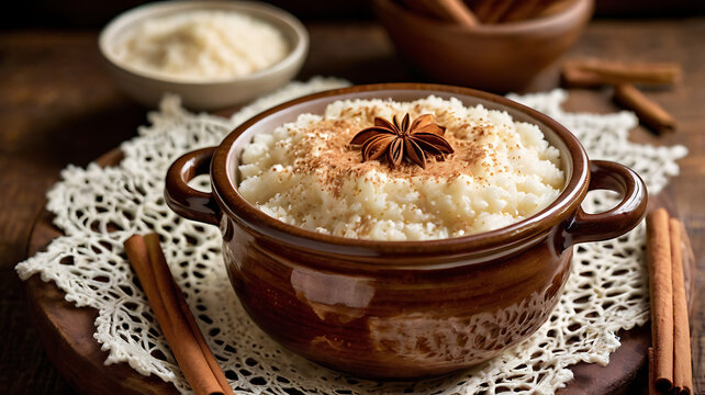 Arroz Doce &ndash; Brazilian Rice Pudding with Cinnamon from Countryside S&atilde;o Paulo
