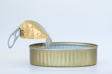 opened tin can