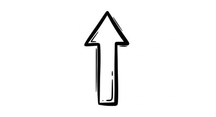 blue arrow isolated on white