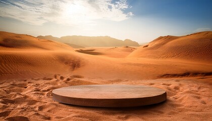 empty desert canyon natural product display background