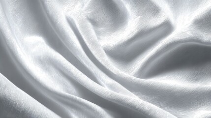 Fototapeta premium Gentle texture of white fabric with soft shadow, creating a subtle background