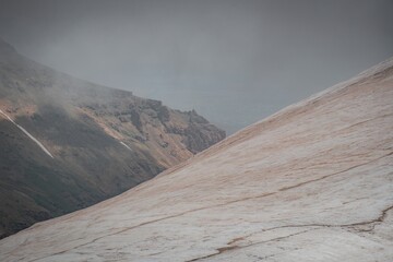 mountain landscape with clouds