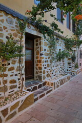 Old unusual door. High quality photo