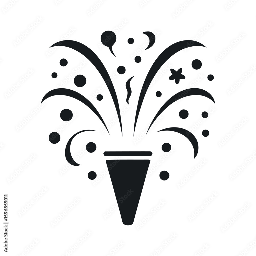 Poster a burst of joyful festivity awaits with this firework icon a symbol of excitement and merriment perf