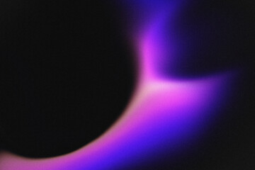 Purple black grainy color gradient background glowing soft noise texture cover header poster banner design. Beautiful color holographic gradient background with noise. Nostalgia, vintage, retro 