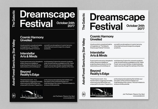 Versatile Swiss Poster Layout Design