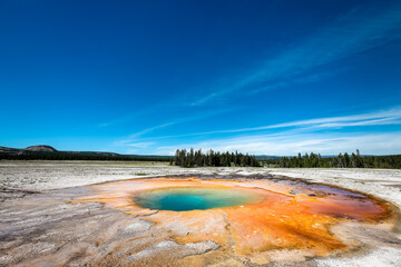 Opal Pool in Midway Geyser Basin, Yellowstone National Park