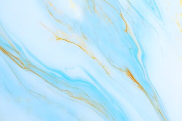 Abstract Blue and Gold Fluid Art Background