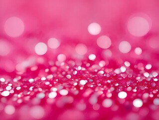 Pink Bokeh Background with Glitter Effect