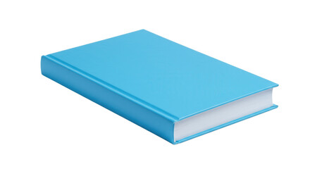 A simple blue book isolated on transparent background