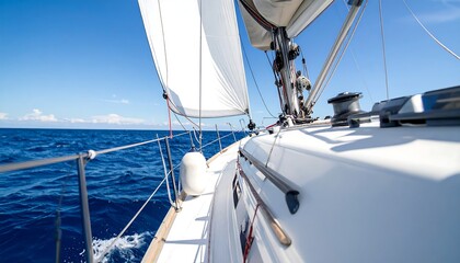 Sailing yacht, open ocean