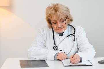 Portrait of Old Female Doctor