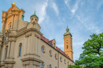 Gothic Church of the Holy Spirit in Munich, Germany