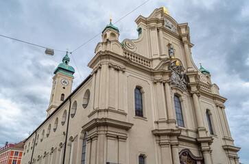 Fototapeta premium Gothic Church of the Holy Spirit in Munich, Germany