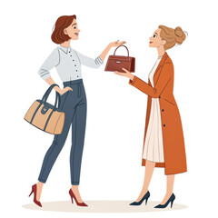 two women shopping