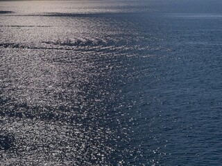 Beautiful sparkling sea water surface