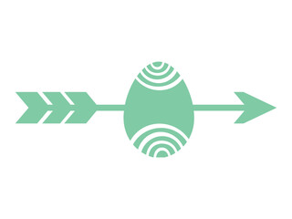 vector illustration of a green arrow