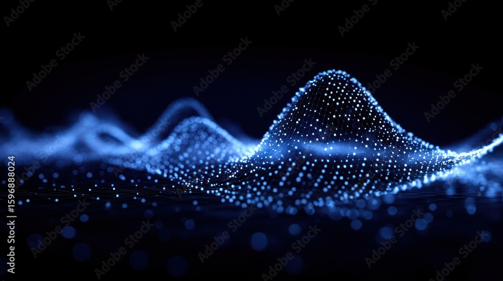 Poster abstract design of a data visualization.