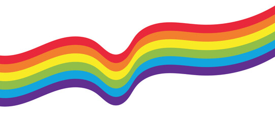 Rainbow vector illustration. Colorful abstract design. Color graphic symbol rainbow.