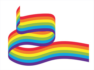 Rainbow vector illustration. Colorful abstract design. Color graphic symbol rainbow.