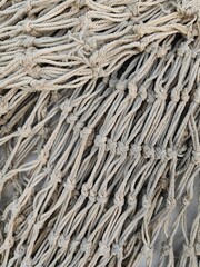 Fishing nets still life background pattern fishermen tackle.