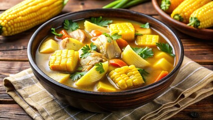 Panamanian Sancocho – Chicken soup with yucca, corn, and culantro—light yet nourishing national dish.