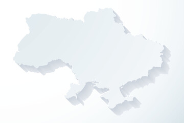 Fototapeta premium Vector graphic artwork suitable for print and web containing flat detailed map of UKRAINE