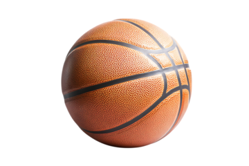 Orange basketball isolated on a white background