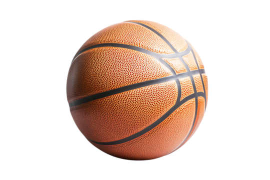 Orange basketball isolated on a white background