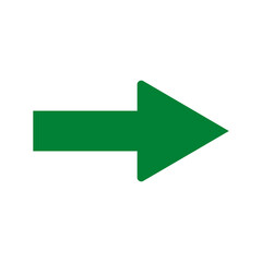 Green 3D arrow sign pointing up, a symbol of growth and business success, isolated on white