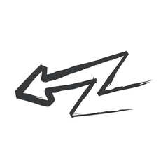 High voltage sign vector illustration with a lightning icon and direction arrow for business design