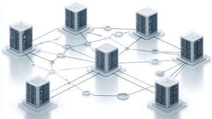 Network of server towers