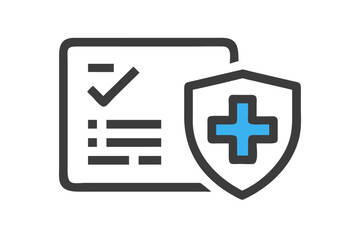 Fototapeta premium Health insurance policy and protection icon